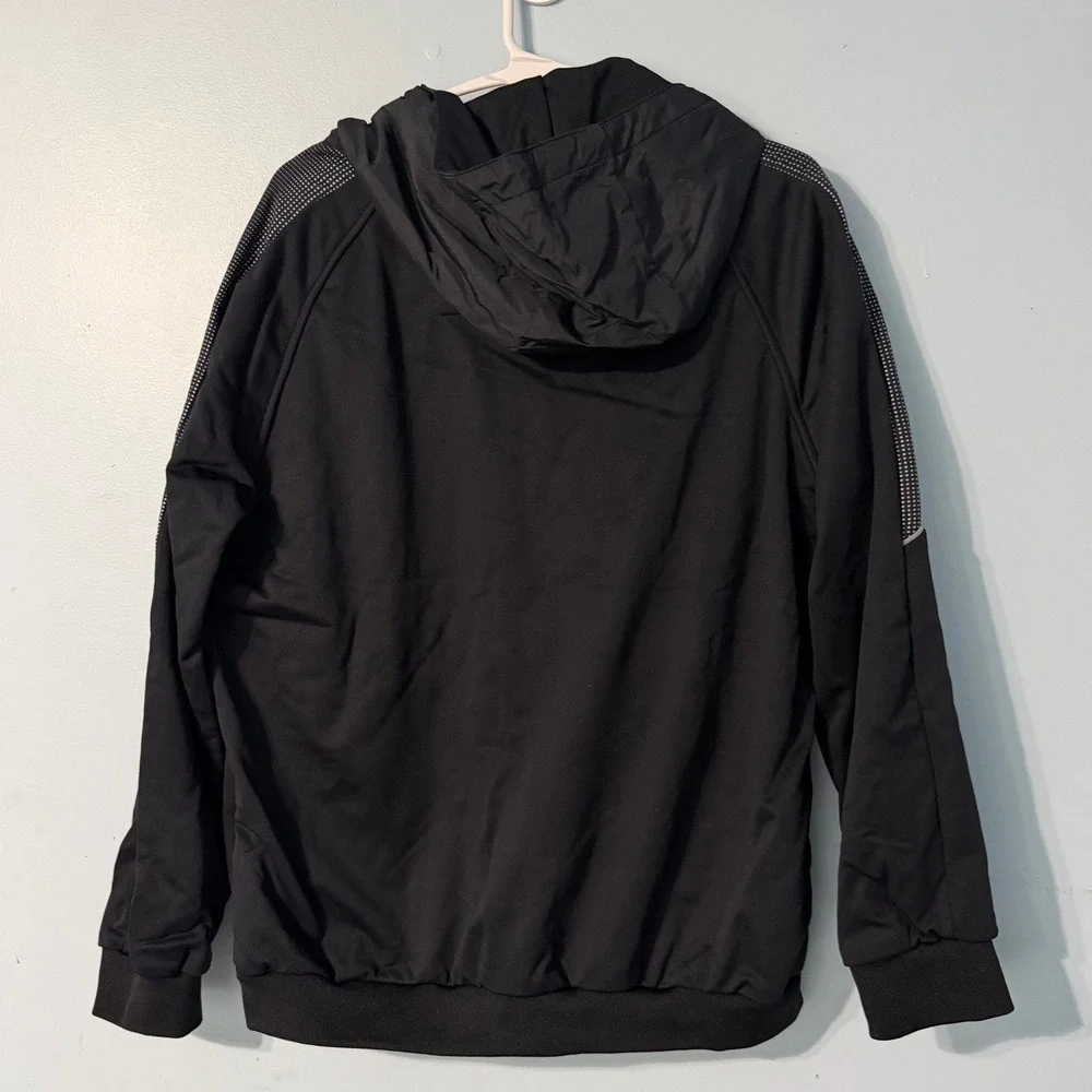 McKenzie Crash Jacket Boys XL 13-15Y Black Hooded Puffer Hybrid 0829